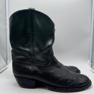 Anderson Bean Boot Company Mens Black Leather Cowboy Boots Style 3213A Size 4120